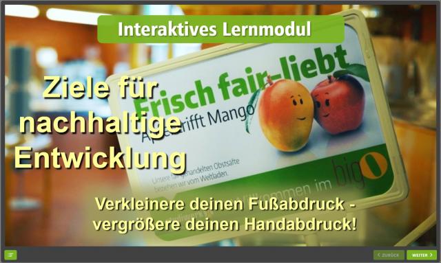 Ziele für nachhaltige Entwicklung - Kurzvorschau des Lernmoduls